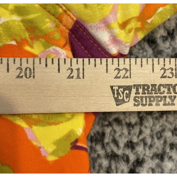 Isaac Mizrahi Live 1X Hippie Boho Floral Knit Denim Jacket 4 Pocket Colorful - Picture 3 of 6